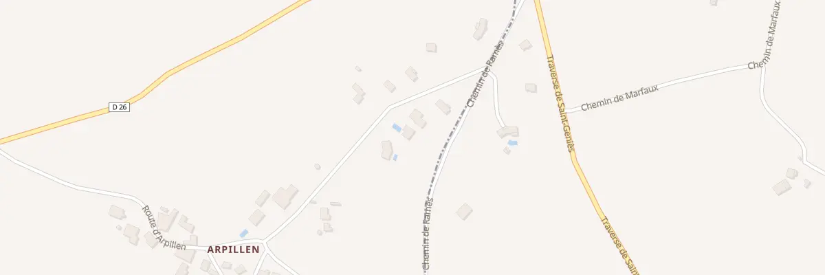 Plan du 232 Chem de Ramès à Fontanes