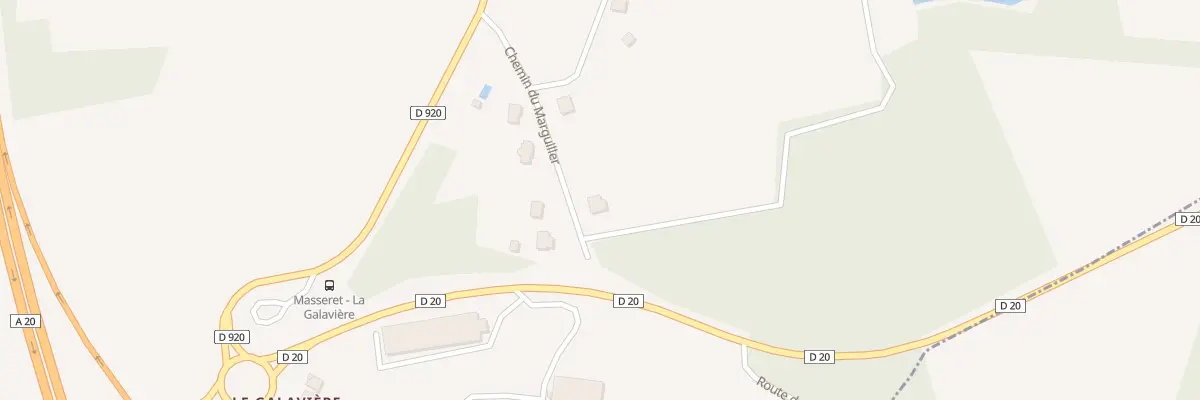 Plan du 5487 Le Marguiller à Masseret