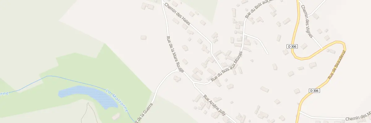 Plan du 2 Rue de la Mare Rouge à Bréchamps