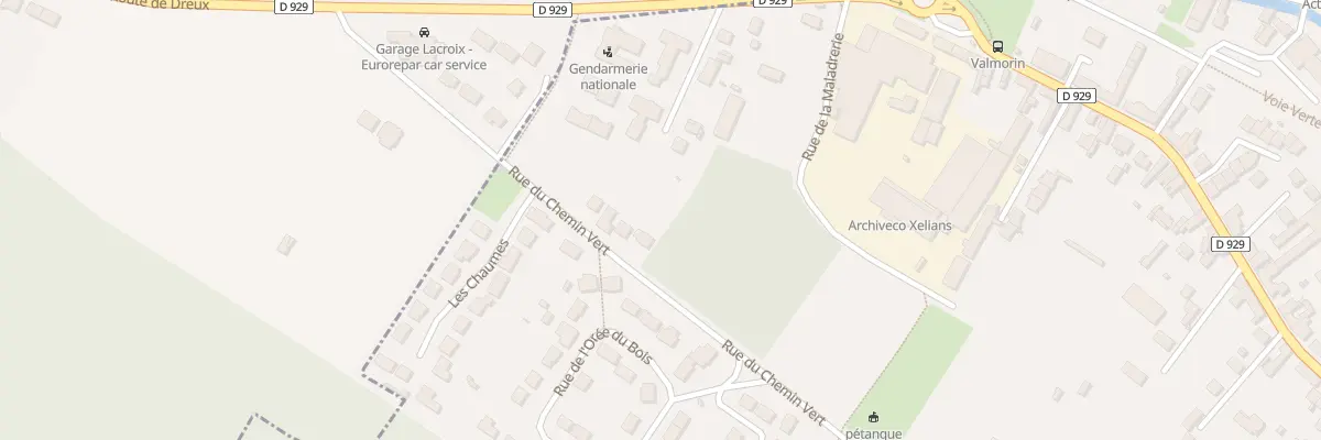 Plan du 64 Rue du Chemin Vert à Nogent-le-Roi