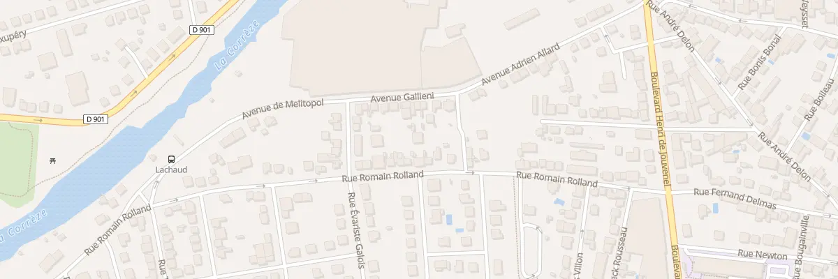 Plan du 50B Rue Romain Rolland à Brive-la-Gaillarde
