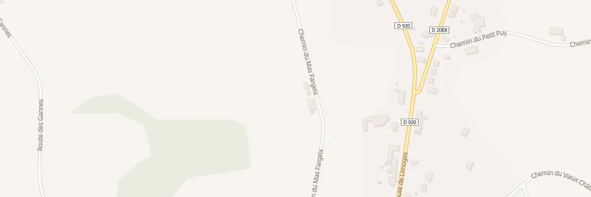 Plan du 5053 Le Mas Fargeix à Masseret