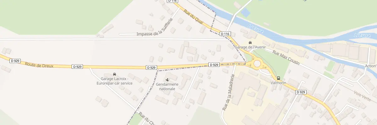 Plan du 10 Rte Nationale à Chaudon