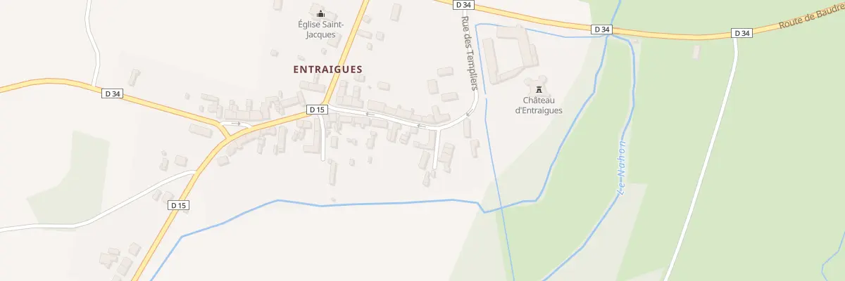 Plan du 14 Rue des Templiers à Langé