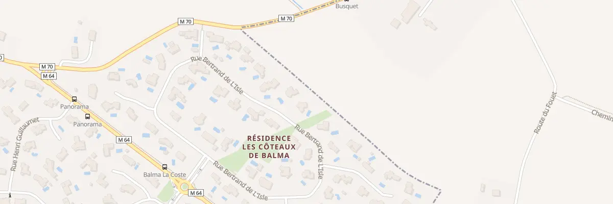 Plan du 28 Rue Bertrand de l’Isle à Balma