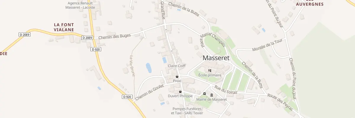 Plan du 6 Rue Grand’Rue à Masseret