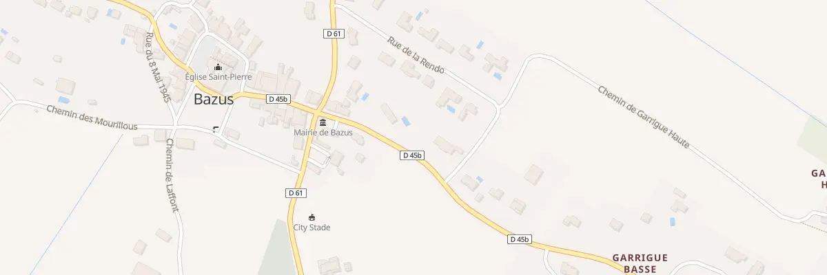 Plan du 135 Rte de Montastruc à Bazus