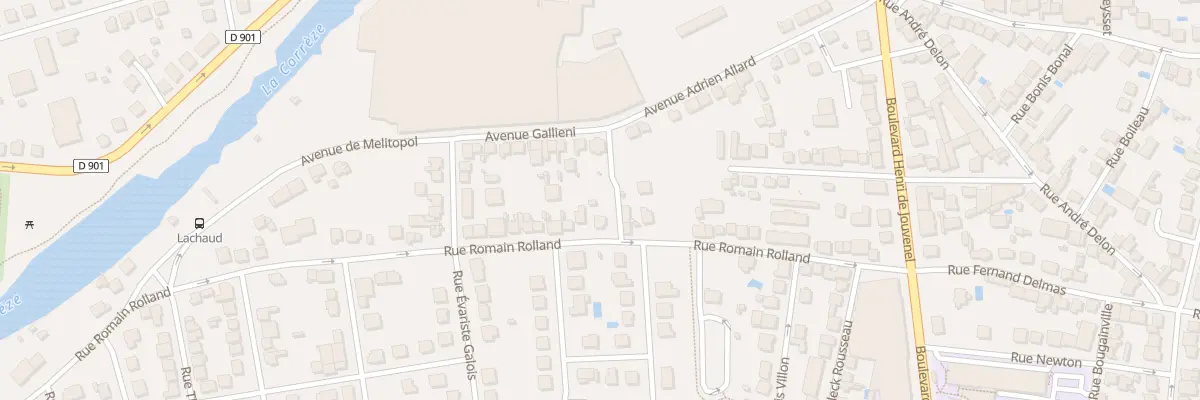 Plan du 44 Rue Romain Rolland à Brive-la-Gaillarde