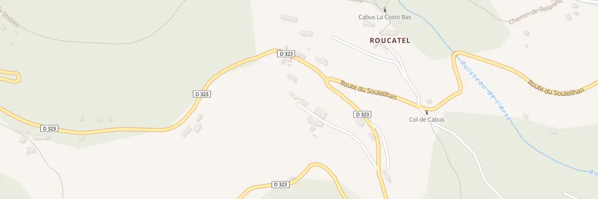 Plan du 1847 Rte de Cabus à Saurat