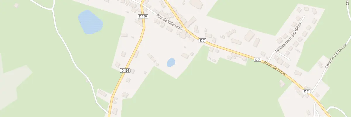 Plan du 36 Rte de Brive à Vigeois