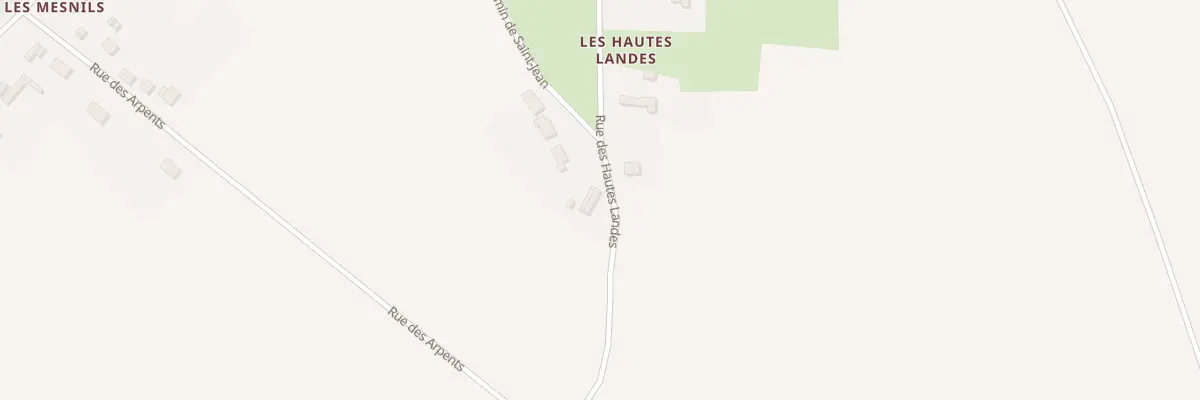 Plan du 1 Rue des Hautes Landes à Puchay