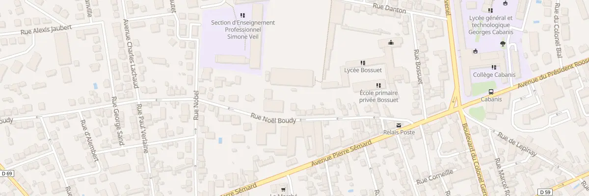 Plan du 34 Rue Noel Boudy à Brive-la-Gaillarde