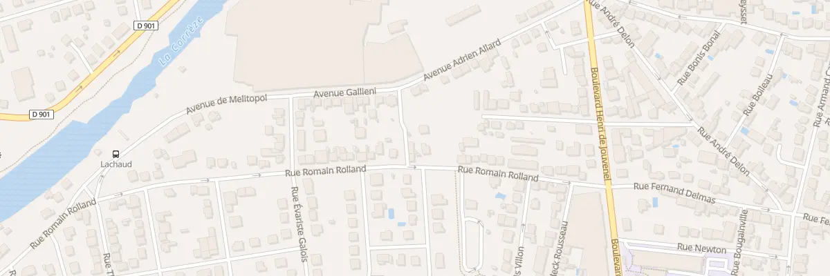 Plan du 36 Rue Romain Rolland à Brive-la-Gaillarde