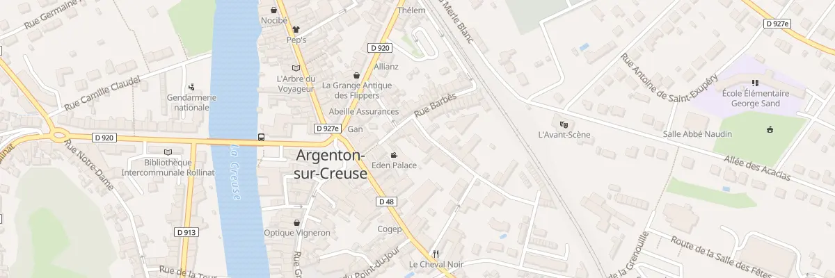Plan du 12 Rue Barbès à Argenton-sur-Creuse