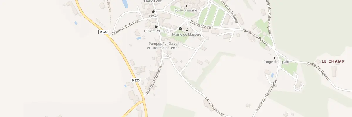 Plan du 3 Rue la Grande Vias à Masseret