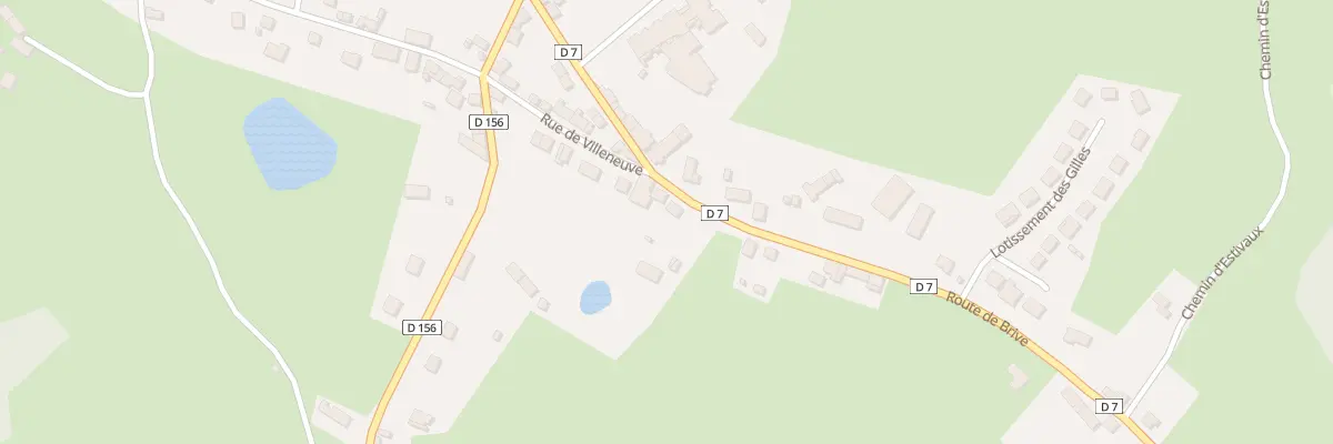 Plan du 34 Rte de Brive à Vigeois