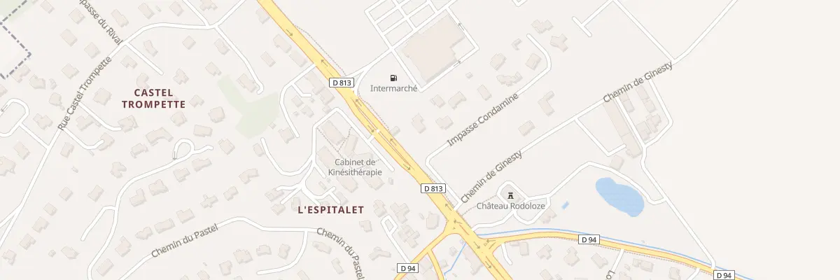 Plan du 1 Imp Condamine à Pompertuzat