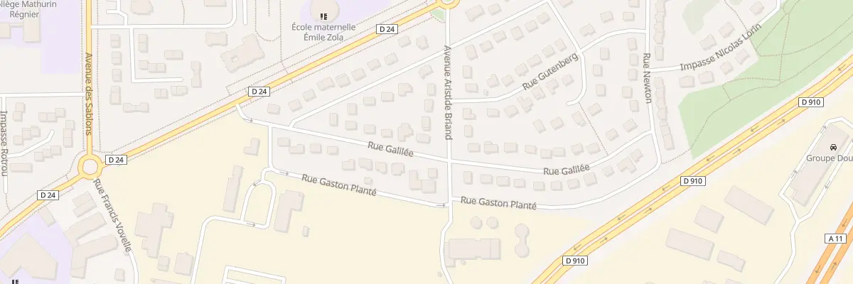 Plan du 13 Rue Galilee à Chartres