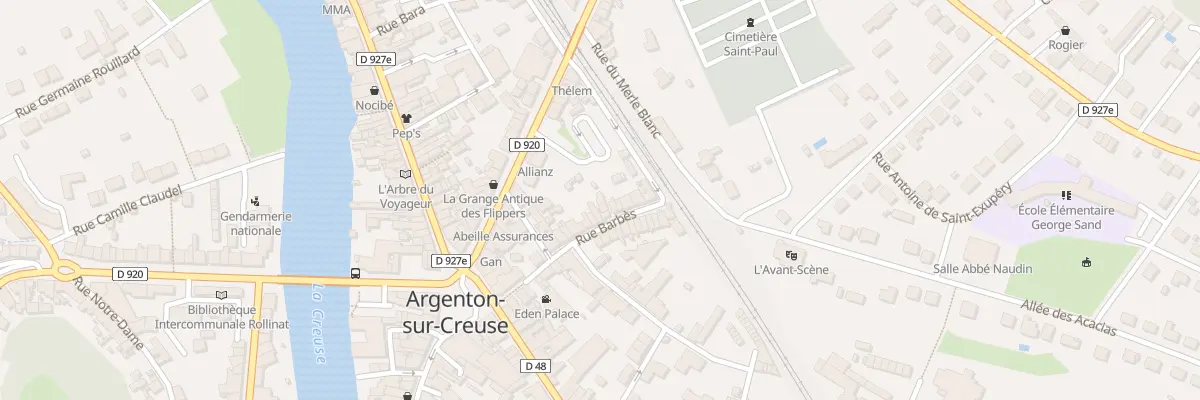 Plan du 21 Rue Barbès à Argenton-sur-Creuse