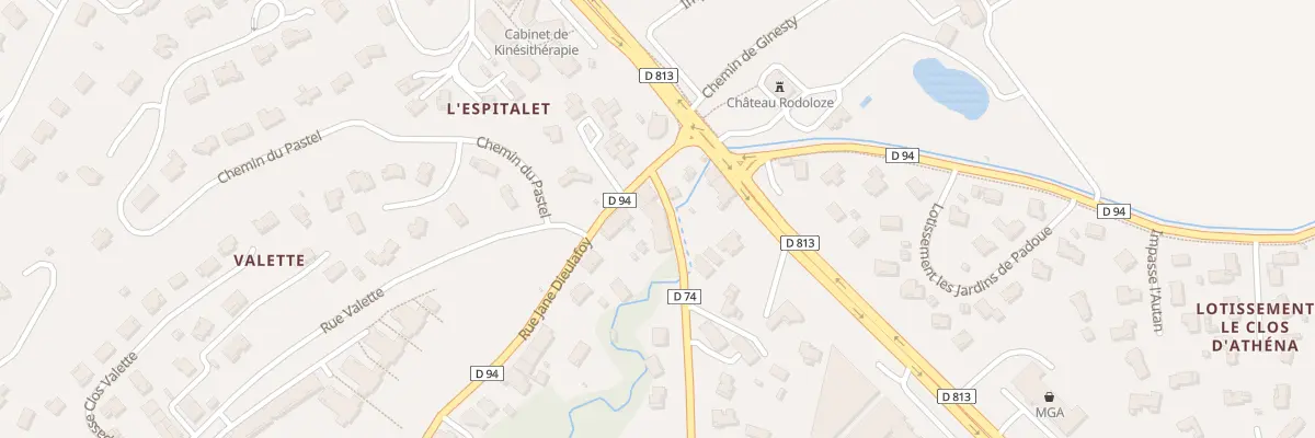Plan du 4 Rte de Deyme à Pompertuzat