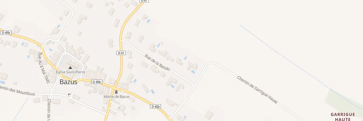 Plan du 165 Rue de la Rendo à Bazus
