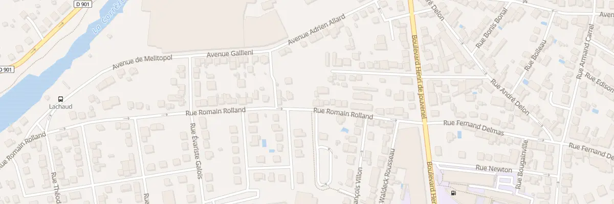 Plan du 32 Rue Romain Rolland à Brive-la-Gaillarde