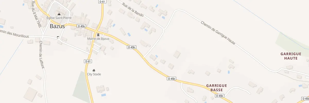 Plan du 215 Rte de Montastruc à Bazus
