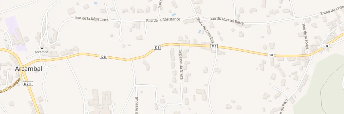 Plan du 5933F Pl du Lotissement du Grezal à Arcambal