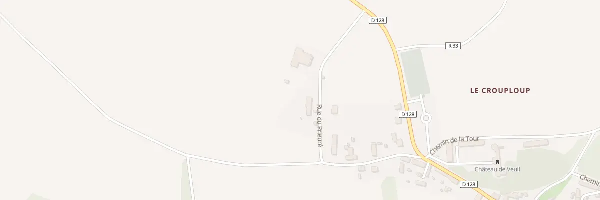 Plan du 6 Rue du Prieuré à Veuil