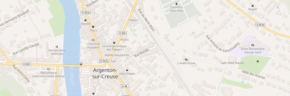 Plan du 27 Rue Barbès à Argenton-sur-Creuse