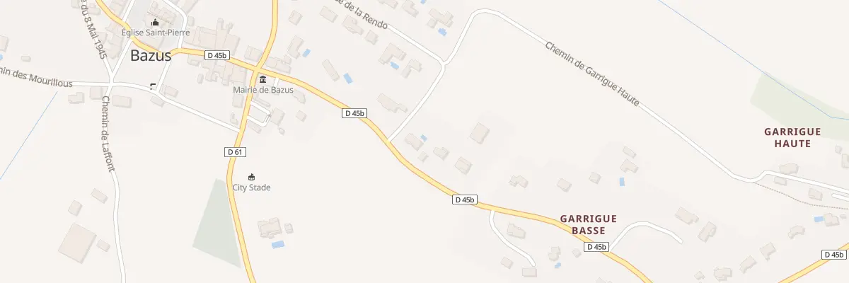 Plan du 215 Rte de Montastruc à Bazus