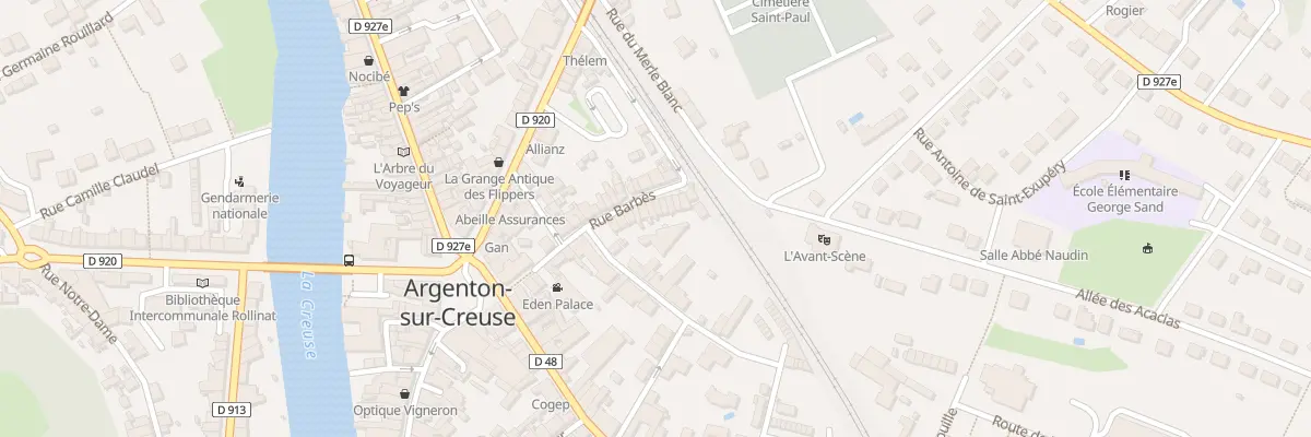 Plan du 26 Rue Barbès à Argenton-sur-Creuse