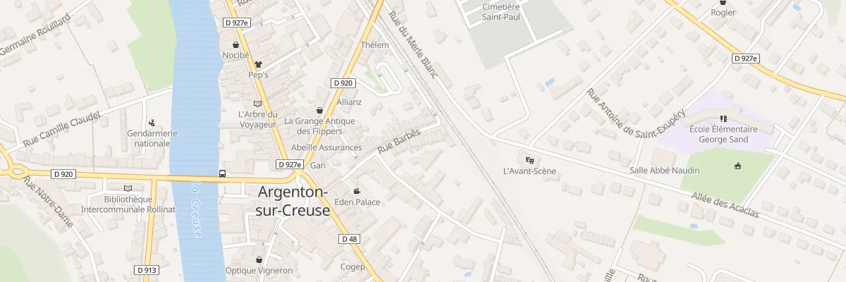 Plan du 28 Rue Barbès à Argenton-sur-Creuse