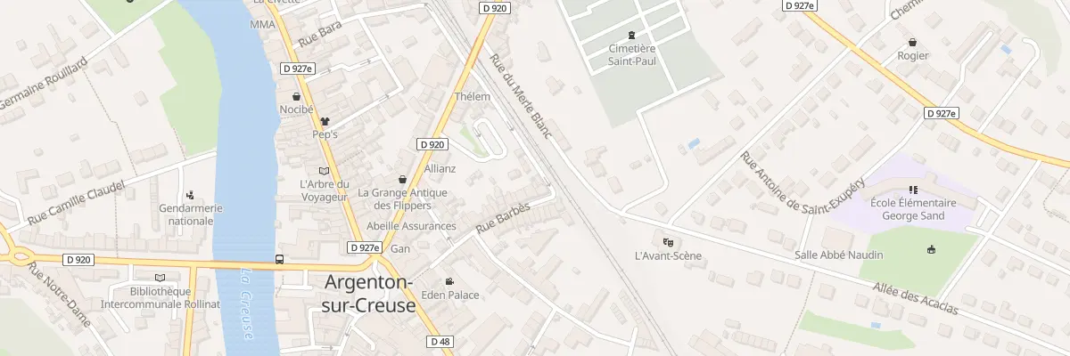 Plan du 35 Rue Barbès à Argenton-sur-Creuse