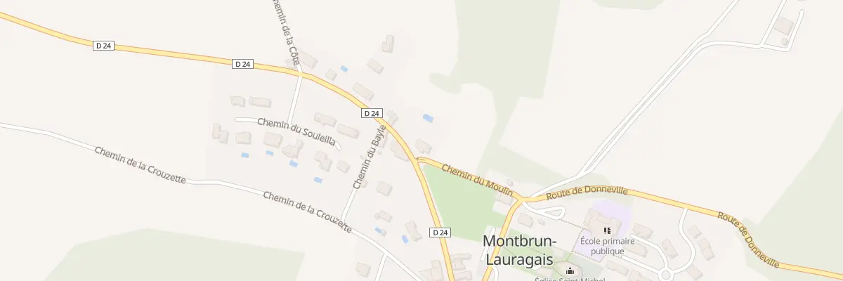 Plan du 6 Rte de Corronsac à Montbrun-Lauragais