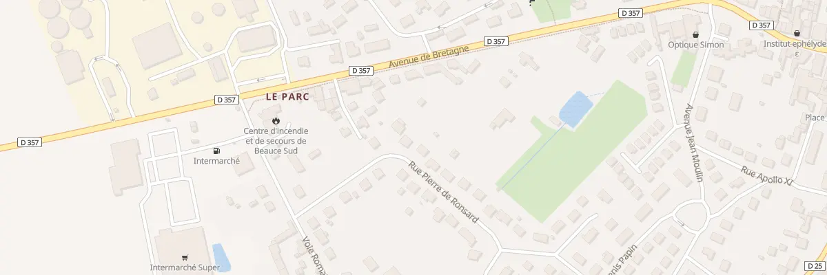 Plan du 26 Rue Pierre de Ronsard à Beauce la Romaine