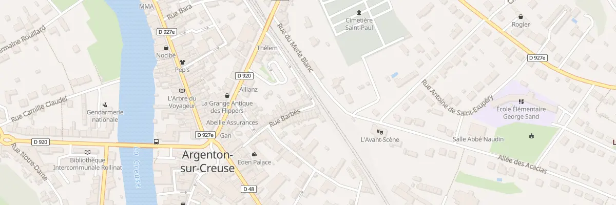 Plan du 33 Rue Barbès à Argenton-sur-Creuse