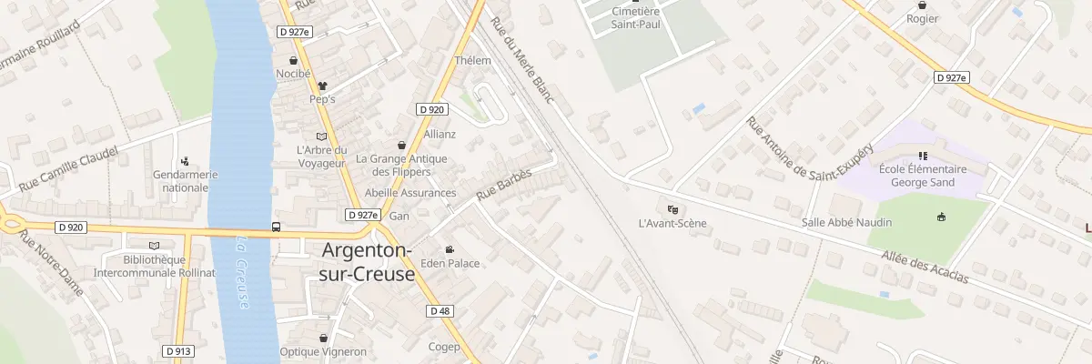 Plan du 32 Rue Barbès à Argenton-sur-Creuse