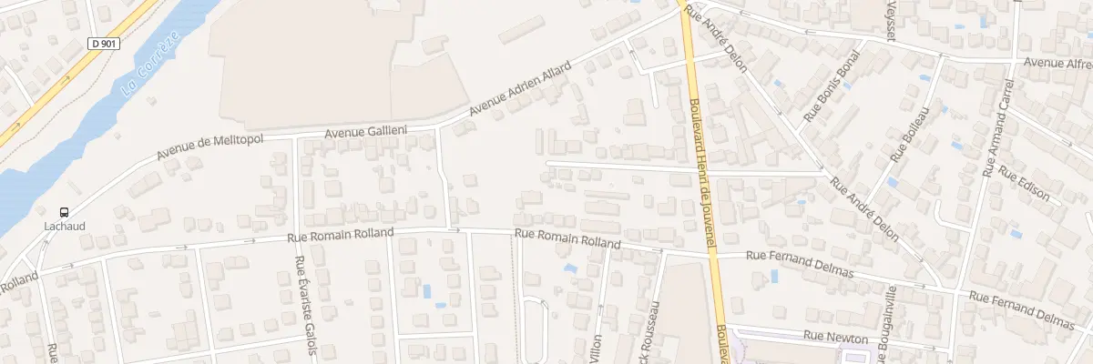 Plan du 22B Rue Romain Rolland à Brive-la-Gaillarde