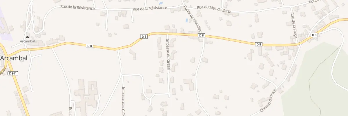 Plan du 6123F Pl du Lotissement du Grezal à Arcambal