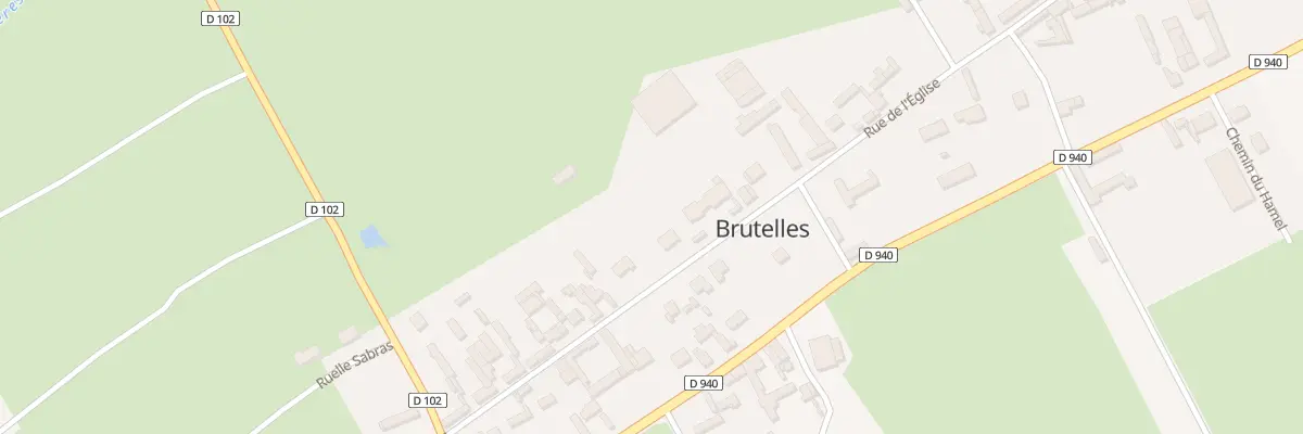 Plan du 33 Rue de l’Église à Brutelles