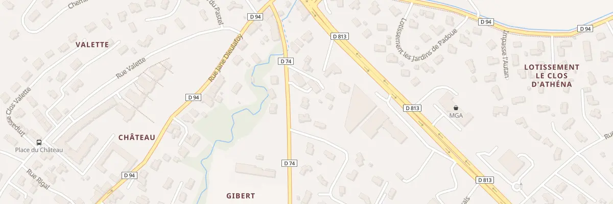Plan du 13 Rte de Deyme à Pompertuzat