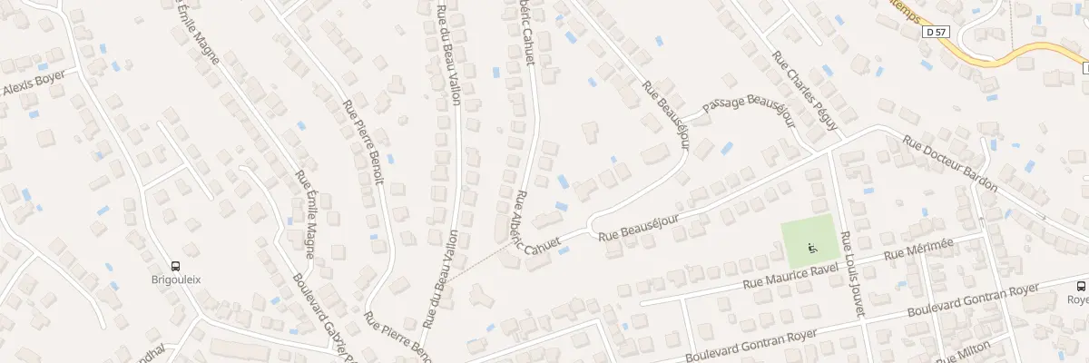 Plan du 10 Rue Alberic Cahuet à Brive-la-Gaillarde
