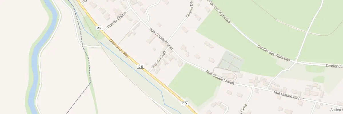 Plan du 4 Rue aux Juifs à Giverny
