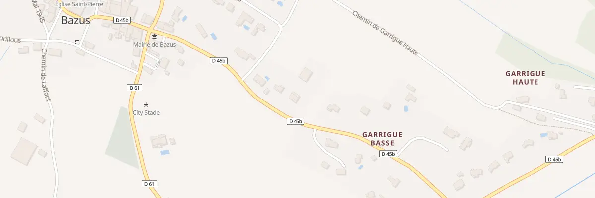Plan du 295 Rte de Montastruc à Bazus