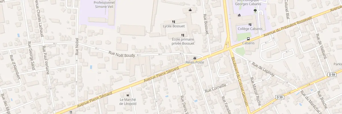 Plan du 19 Rue Noel Boudy à Brive-la-Gaillarde