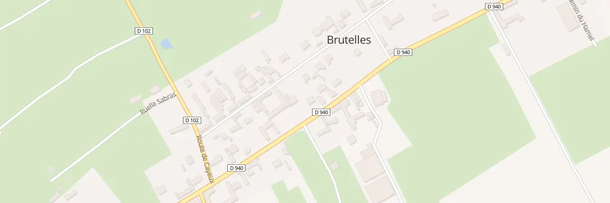 Plan du 23B Rte Nationale à Brutelles