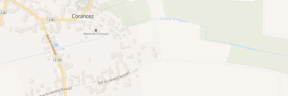 Plan du 13 Rue de la Mairie à Corancez