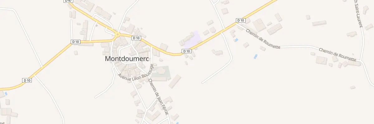 Plan du 90 Rte de l’École à Montdoumerc