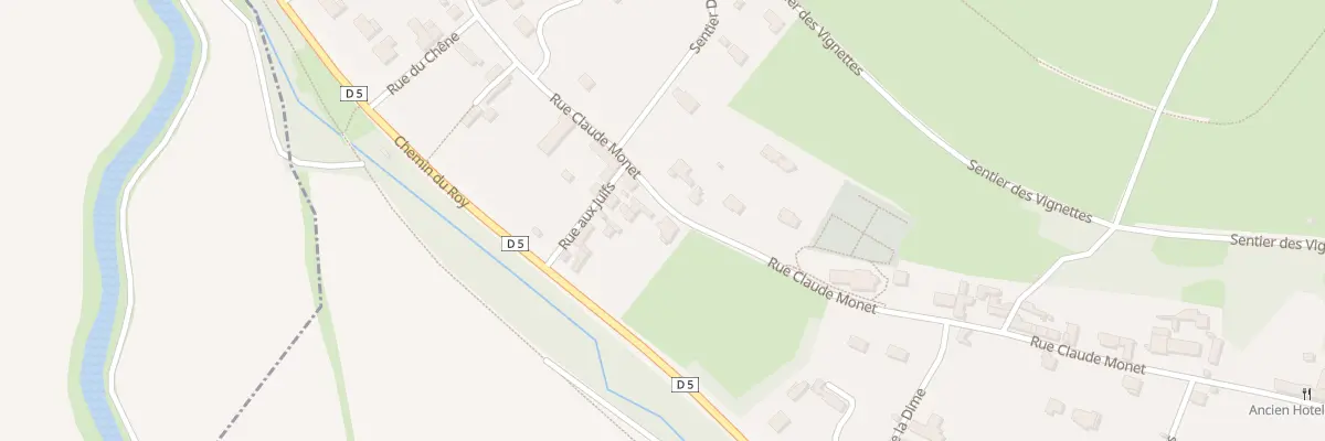 Plan du 36 Rue Claude Monet à Giverny